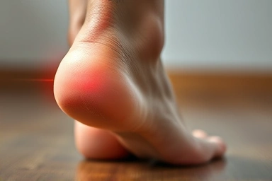Foot pain relief, plantar fasciitis healing glow